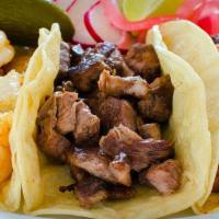 Carne Asada Taco · 3 Steak tacos