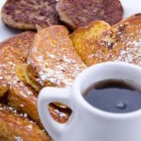 French Toast · 3 slices of Texas toast hand battered.