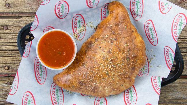 Sampler Calzones (Serves 10 People) · Your choice of cheese or pepperoni, served with a pint of our signature marinara sauce on the side.