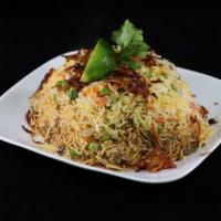 Vegetable Biryani · An Indian dish made to be thoroughly enjoyed by anyone who eats it. Made with the best basma...