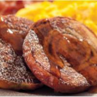 Cinnamon Roll French Toast · A cinnamon roll french toasted and dusted with powdered sugar, cinnamon and nutmeg. 