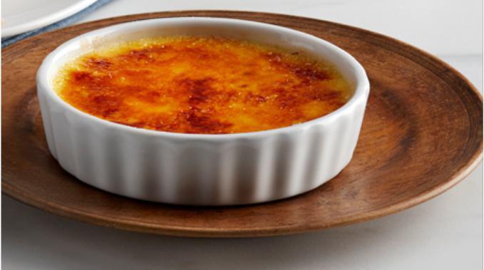 Creme Brulee · A decadent and creamy custard topped with caramelized sugar.