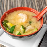 Seafood Miso Soup - OTG · Shrimp, scallops and vegetables in a miso base.