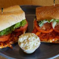 Grilled Chicken Sandwich (Half) · Boneless skinless chicken sandwich.