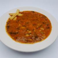 Manhattan Clam Chowder Soup · A thick, rich soup.