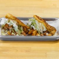 Chicken Gordita · Fresh 3” inch homemade corn pockets filled with choice of meat, beans, lettuce, pico, mozzar...