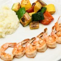 Grilled Shrimp Entrée · Chefs Seasonal Vegetables / Roasted Potatoes