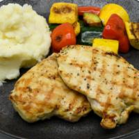 Herb Grilled Chicken · Chefs Seasonal Vegetables / Roasted Potatoes