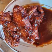 NEW!!! Sriracha Wings · Fried chicken wings with Sriracha sauce. Spicy. 