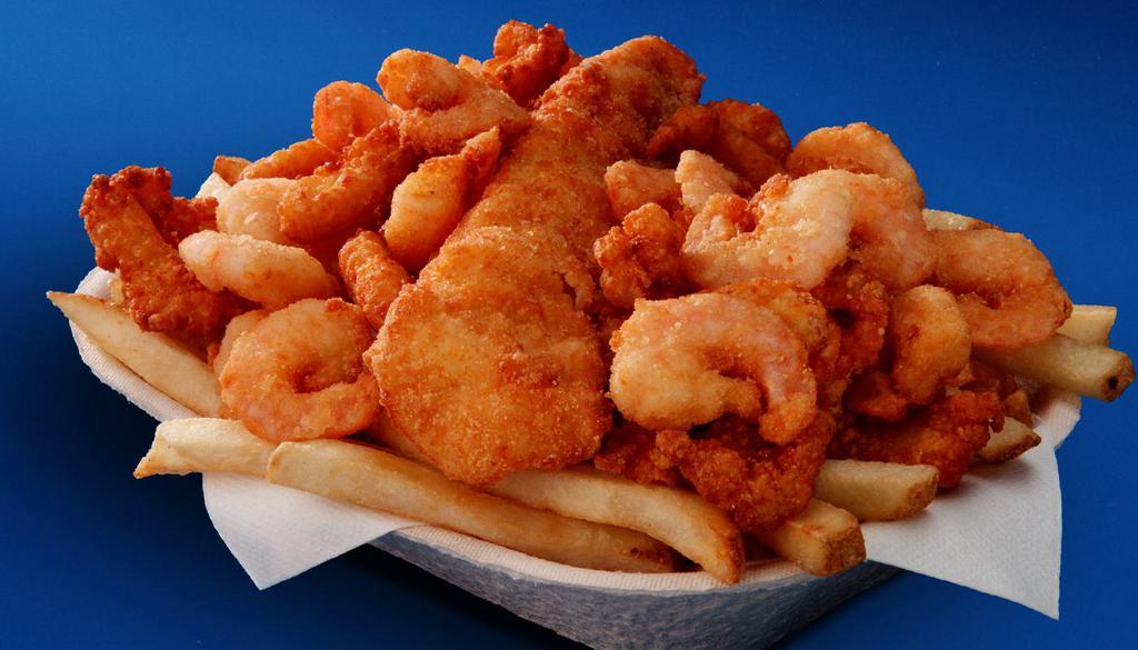 Seafood Combo ‘n Chips · 