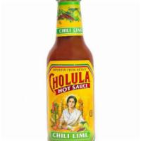 Bottle of Cholula Chili Lime · 