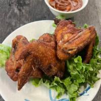 Fried Chicken Wings · Our special fried chicken wings are available for a short amount of time, marinated in a swe...