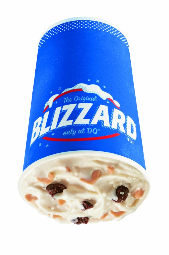 Sea Salt Toffee Fudge Blizzard Treat · Rich fudge pieces, salted toffee pieces and caramel topping blended with our world-famous soft serve to Blizzard perfection.