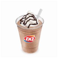 Moolatte · Coffee and rich fudge blended with creamy Dairy Queen vanilla soft serve and ice and garnish...