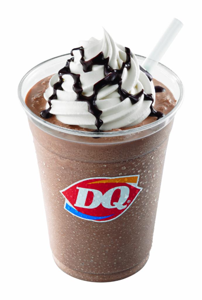 Frozen Hot Chocolate · Rich Cocoa Fudge blended with our world-famous vanilla soft serve and topped with whipped topping.