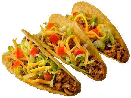 Texas T Brand 3 Tacos · 3 tacos packed with beef, shredded cheese, crisp lettuce, and ripe tomatoes, served with DQ taco sauce on the side.