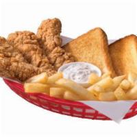 Chicken Strip Basket · A DQ® signature, 100% all-tenderloin white meat chicken strips are served with crispy fries,...