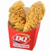Kids' Chicken Strips · 2 chicken strips, served with drink, fries and DQ treat.