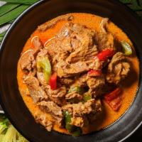 Panang Thai · NY times. Homemade panang curry paste, beef, peanut butter, and hot pepper in coconut milk s...