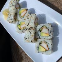 California Roll · crab stick, avocado, cucumber, sushi rice, nori, sesame seed