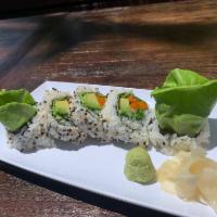 Vegtable Roll · lettuce, cucumber, avocado, asparagus, yama gobo, sushi rice, nori, sesame seed
