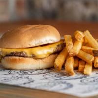 Kids' Lil Cheese Willie · Plain and dry with American cheese served with choice of side