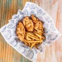 Kids' Chicken Tenders · Chicken tenders served with choice of side