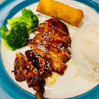 Teriyaki Chicken · Chicken white meat with teriyaki sauce and Sesame seeds on the top.