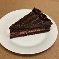 Chocolate Cake · Chocolate cake filled with chocolate mousse.
