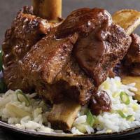 Braised Shortribs · Served with rice 