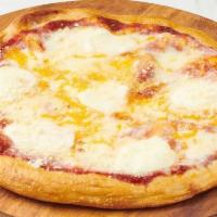 Indivl Four Cheese Pizza · Ciliegine fresh Mozzarella, Cheddar Cheese, Parmesan, and shredded whole milk Mozzarella wit...