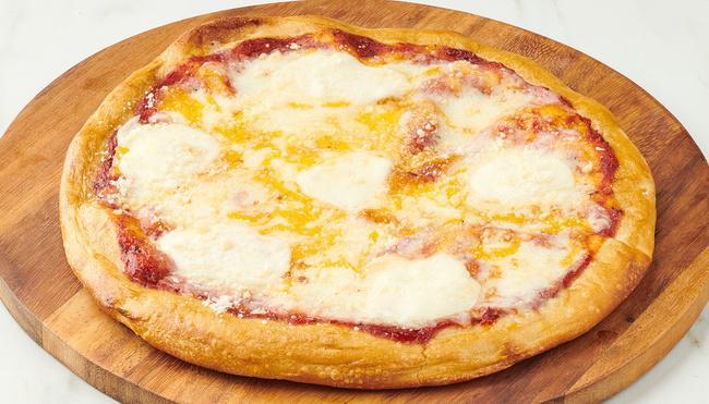 Indivl Four Cheese Pizza · Ciliegine fresh Mozzarella, Cheddar Cheese, Parmesan, and shredded whole milk Mozzarella with sweet and savory pizza sauce