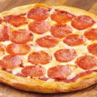 Indivl Classic Pepperoni · Pepperoni, shredded whole milk Mozzarella, with sweet and savory pizza sauce.