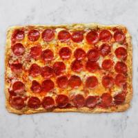 Classic Pepperoni · Pepperoni, shredded whole milk Mozzarella, with sweet and savory pizza sauce.