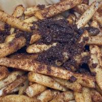 Cinnamon and Sugar Frys · Freshly fried french frys tossed with cinnamon and sugar. A sweet and savory snack all in one!