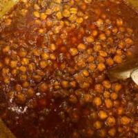 Punjabi Style Chole · Boiled Chickpeas cooked in authentic spices.