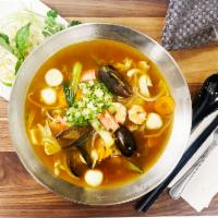 RM7. Seafood Ramen · Shrimp, mussel, squid, clam, fish ball and crab meat.