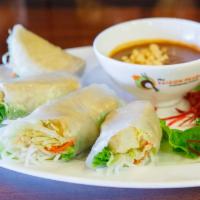 2. Vietnamese Tofu Spring Roll · 2 pieces. Tofu, lettuce and vermicelli noodles rolled in fresh rice paper served with peanut...