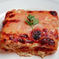 9 Layer Meat Lasagna · pork, veal, and beef; homemade pasta