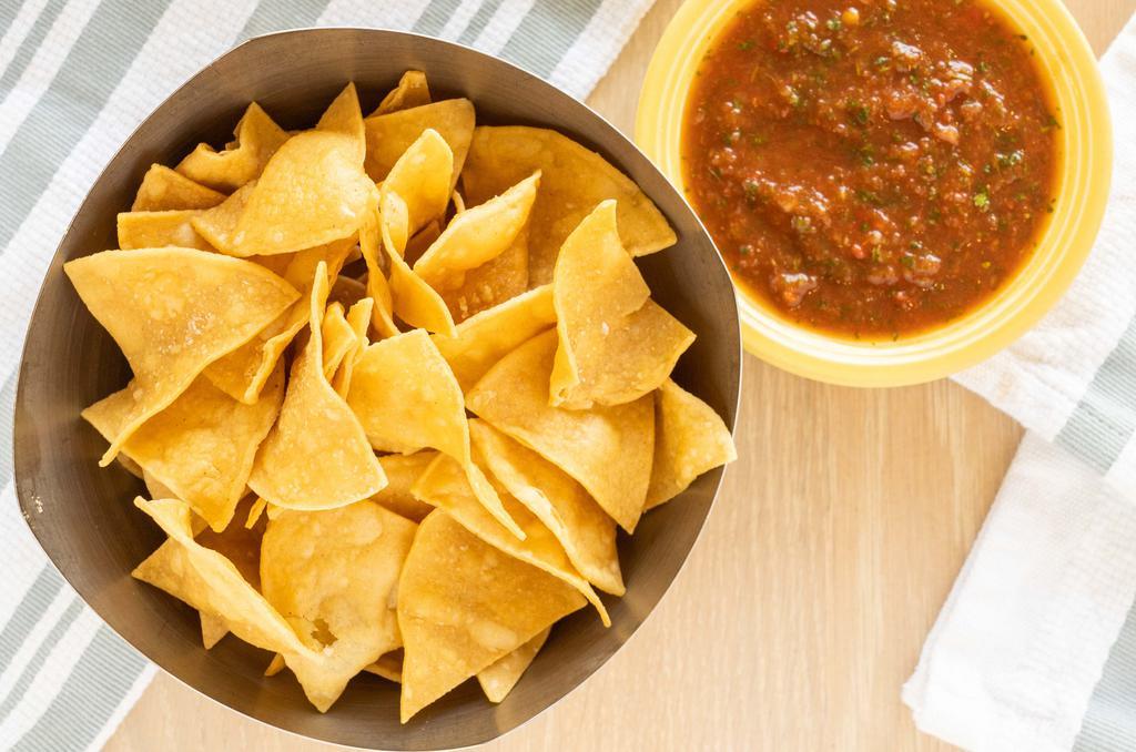 Chips and Salsa · Fresh house made corn chips and salsa