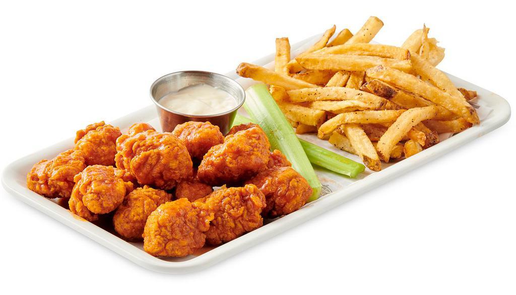 Boneless Wing Dinner · Served with choice of side.