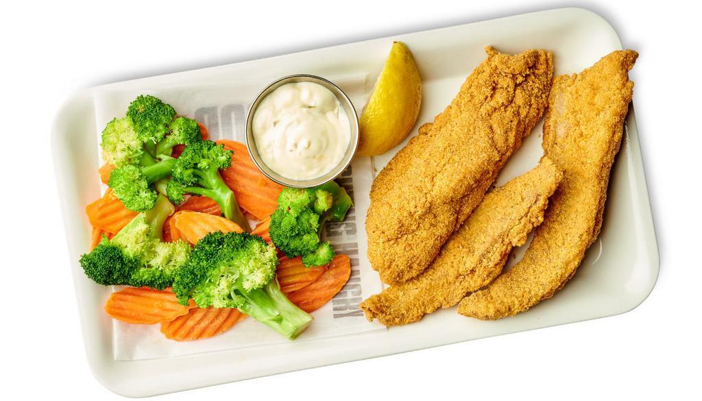 Fried Catfish · Served with choice of side.