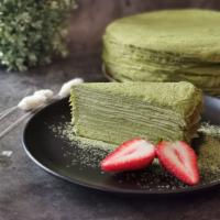 Green Tea Mille Crêpes Cake · 9 inches
