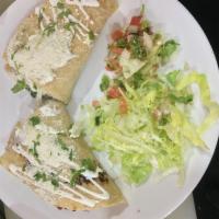 Oaxaca Cheese Meat Quesadilla · Lettuce, tomato, pico de gallo and sour cream. Flour tortilla or home made corn tortilla.