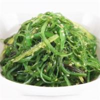 Seaweed Salad · Strips of seaweed, sesame oil, sesame seeds, Japanese seasoning. Vegetarian.