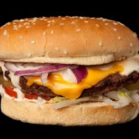 1. Single Ranch Burger · 1/4 lb Patty, American Cheese, Lettuce, Tomato, Pickle, Red Onion and Lenny's Mayo Sauce. (Y...