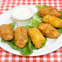 Armadillo Eggs · Stuffed and fried jalapenos. Includes one side of ranch dressing.