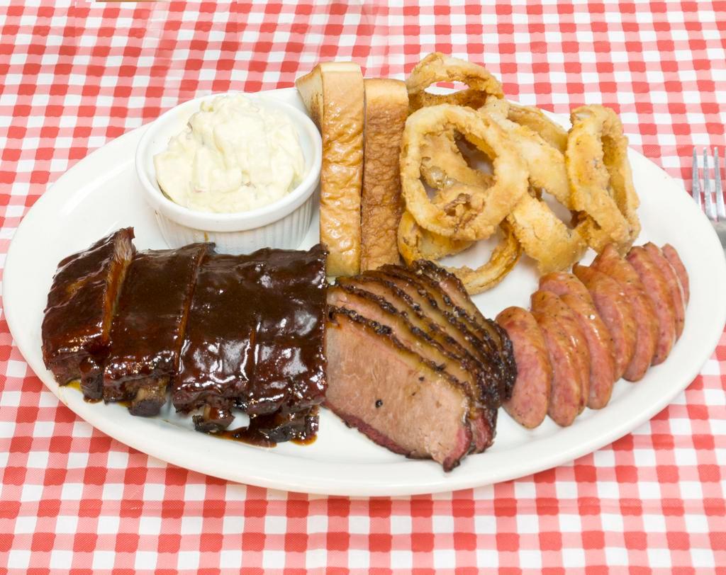 3 Meats Plate · A choice of 3 meats.