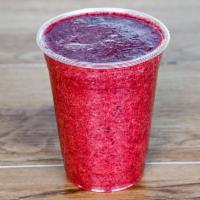 Berry Blast Smoothie · Mixed berries and orage juice.