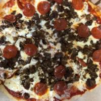 Meat Lovers Pizza · Pepperoni, sausage, hamburger and bacon.